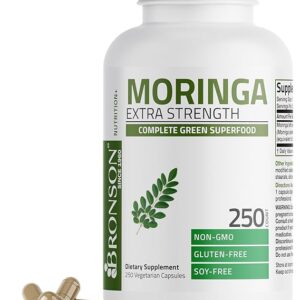 Bronson Moringa Extra Strength Capsules Moringa Oleifera Powder